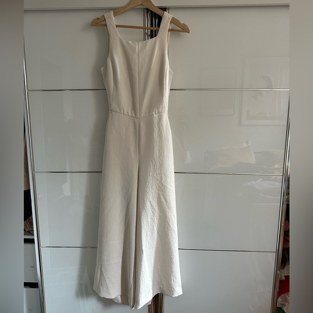 Aritzia Square Neck Crepe Jumpsuit